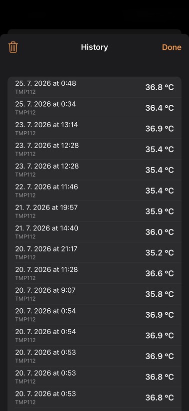 VivoKey Thermo app screenshot 2