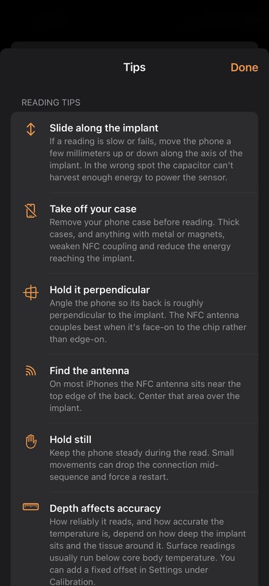 VivoKey Thermo app screenshot 4